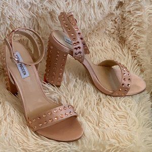 Steve Madden Maeryn Blush Bling Sandals